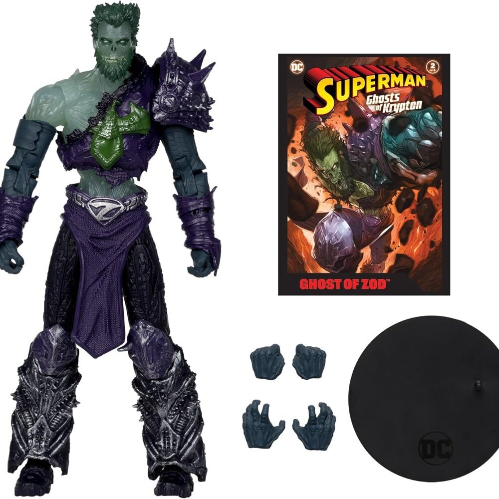 Ghost of Zod Action Figure with Superman Comic - New / Sealed